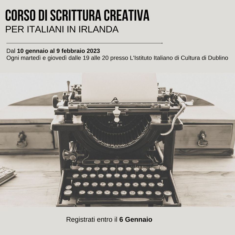 Corso di Scrittura Creativa_ Istituto Italiano di Cultura