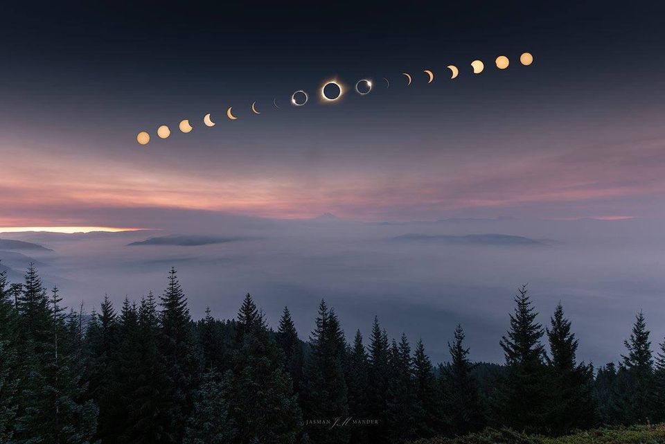 Total Solar Eclipse 2024, Burlington, Vermont, 8 April 2024