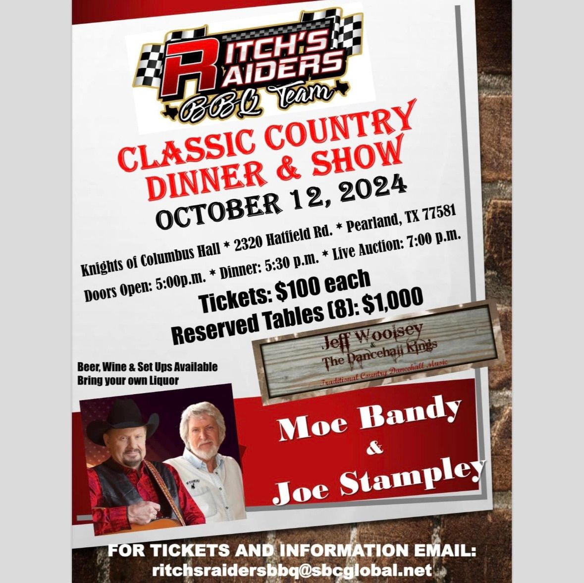 Ritch\u2019s Raiders Classic Country Dinner & Show