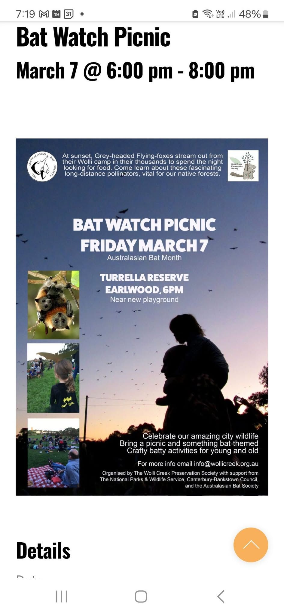 Bat Watch Picnic