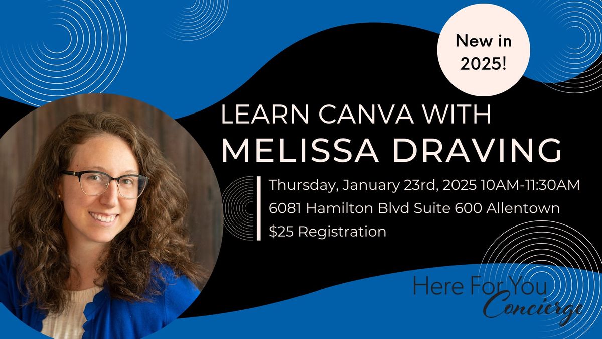 Learn Canva With Melissa Draving