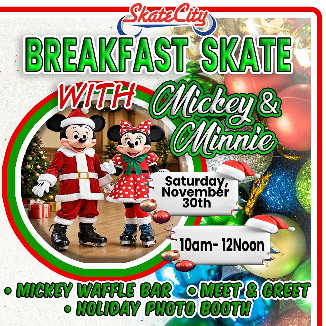 Breakfast Skate with Mickey & Minnie! \ud83d\udefc