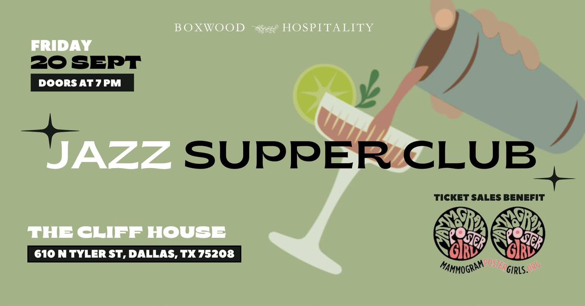 Jazz Supper Club - September 20, 2024