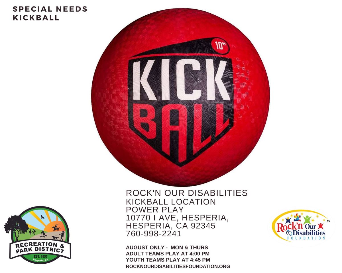 Rock'n Our Disabilities Foundation: Special Needs Kickball