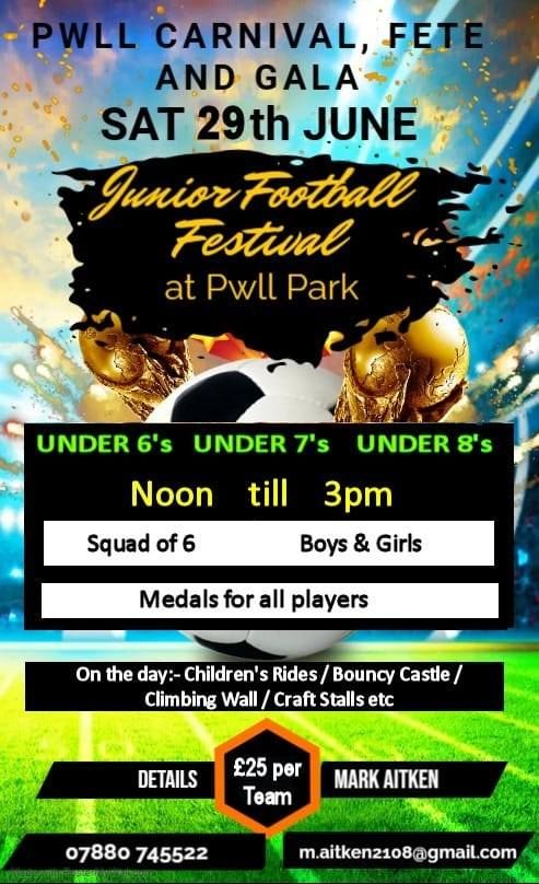 Pwll AFC Junior Football Festival 
