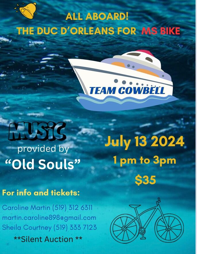 Fundraiser for MS Team Cowbell 