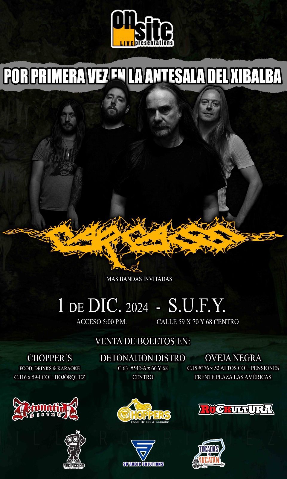 CARCASS en vivo M\u00e9xico 2024