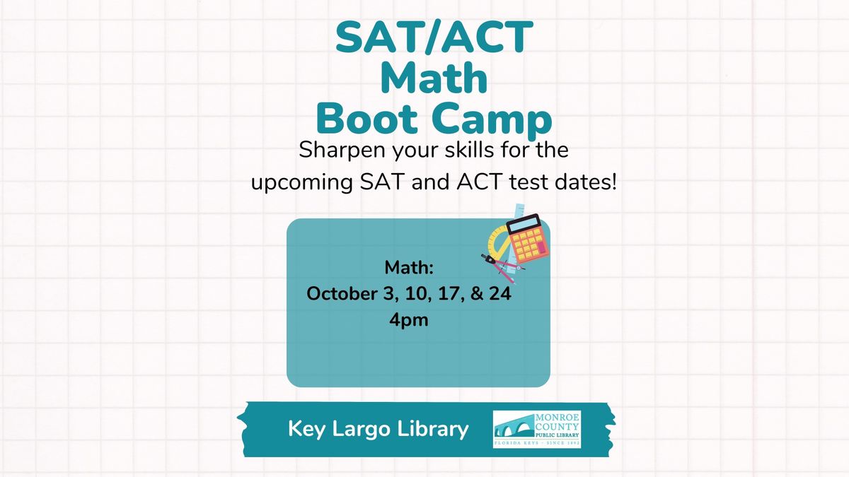 SAT\/ACT Math Boot Camps