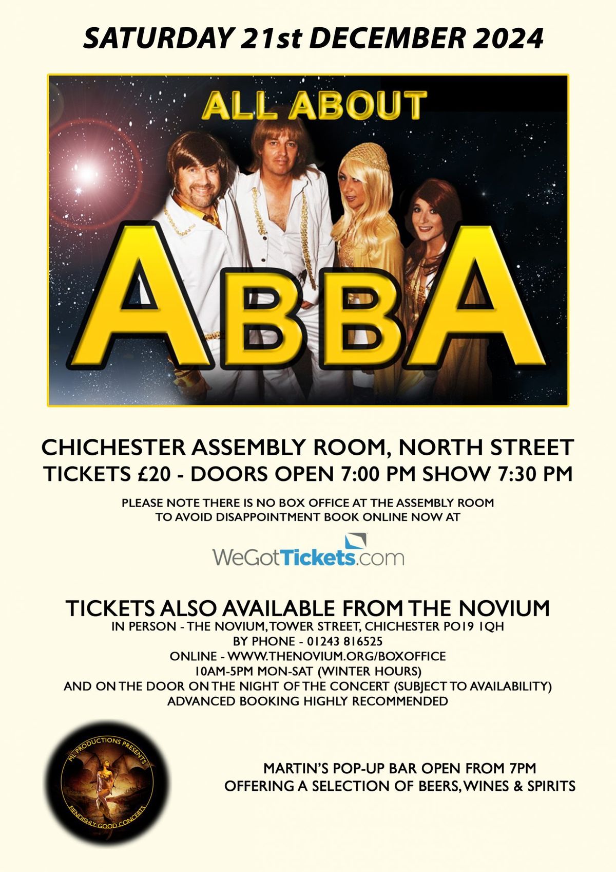 All About ABBA Christmas Special at The Chichester Assembly Room