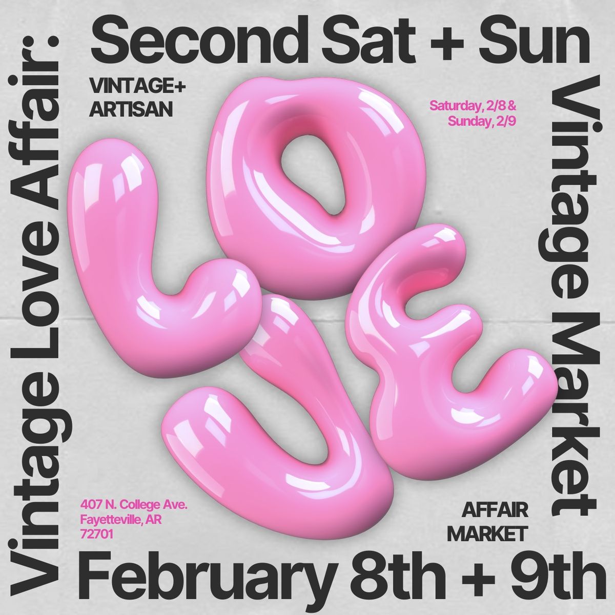 Vintage Love Affair: Second Saturday + Sunday Vintage Market at Dirtbag Vintage