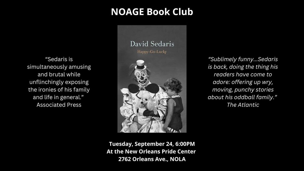 Book Club: Happy-Go-Lucky, by David Sedaris