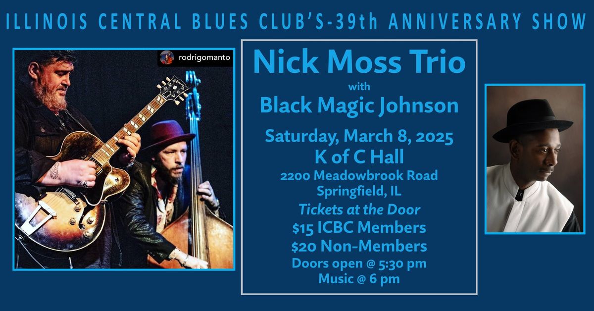 Nick Moss Trio ICBC 39th Anniversary Show