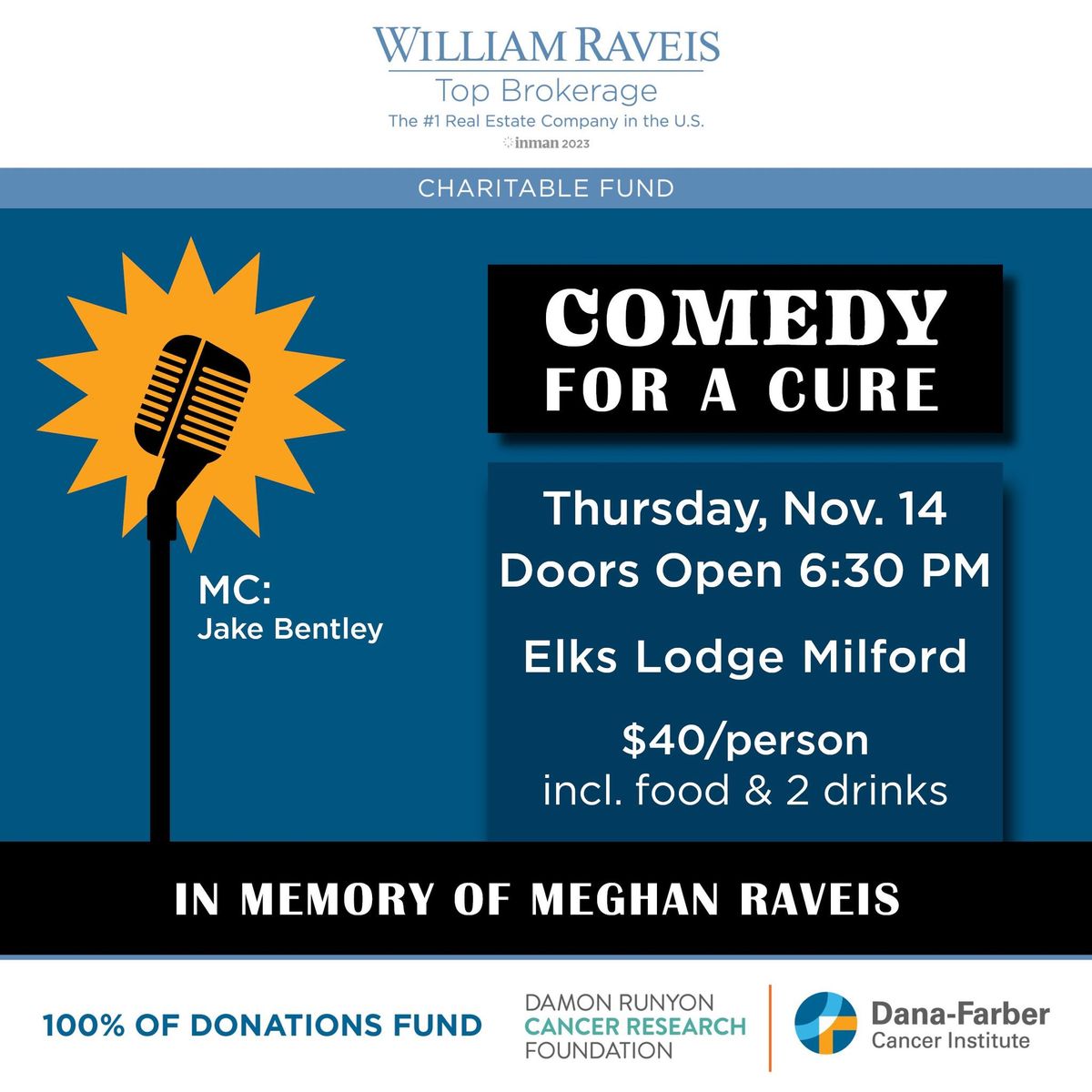 5th Annual Comedy Night Charitable Event by William Raveis Milford-Stratford Regional Office