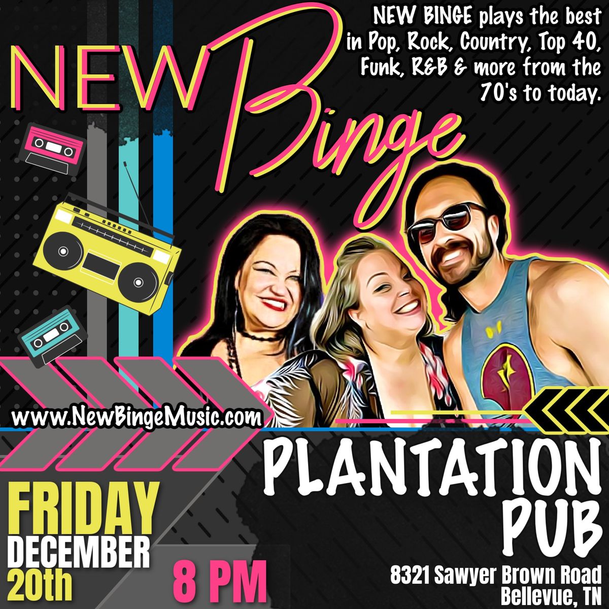 New Binge RETURNS to Plantation Pub