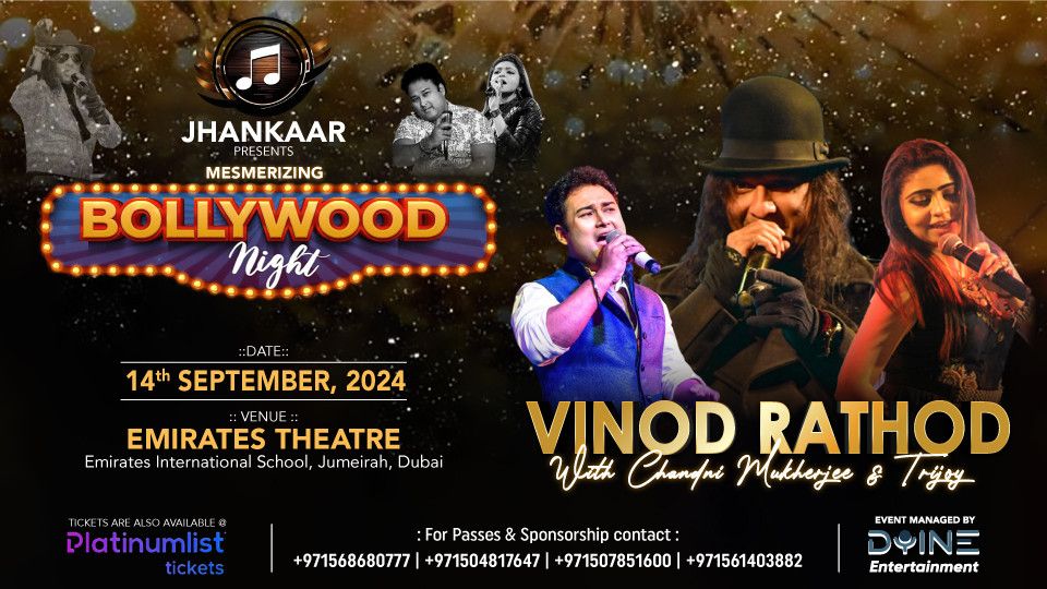 Mesmerizing Bollywood Night with Vinod Rathod Live in Dubai