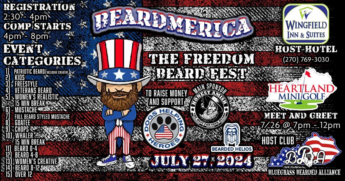 BEARDMERICA! The Freedom Beard Fest \/ Beard Competition