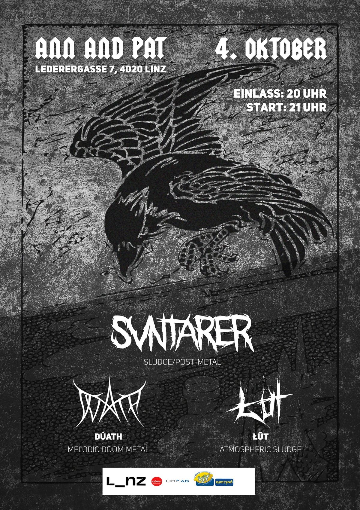 Photophobic Booking Presents: D\u00faath(AT) \/ \u0141\u200b\u016a\u200bT(CZ) \/ Svntarer(AT) @Ann and Pat