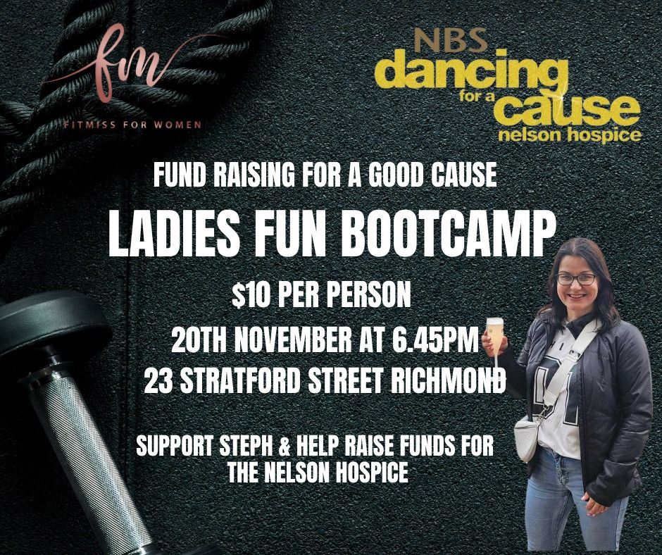 FitMiss Fun Bootcamp, raising funds for Nelson Hospice