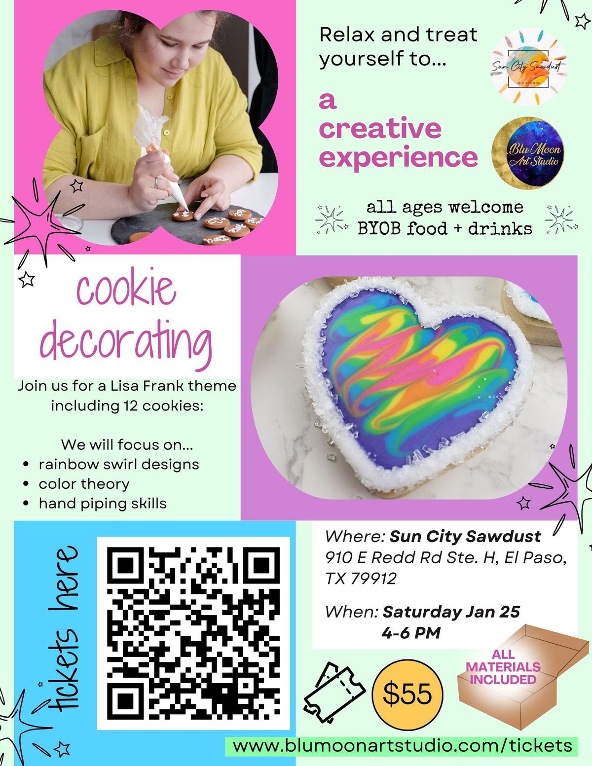 Lisa Frank Cookie Decorating Experience @ Sun City Sawdust