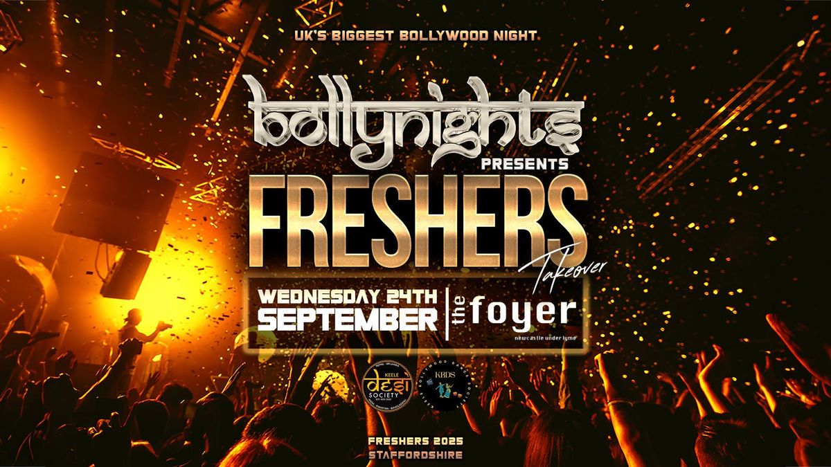 Staffordshire Bollynights - Freshers Takeover | Wednesday 24th September | The Foyer
