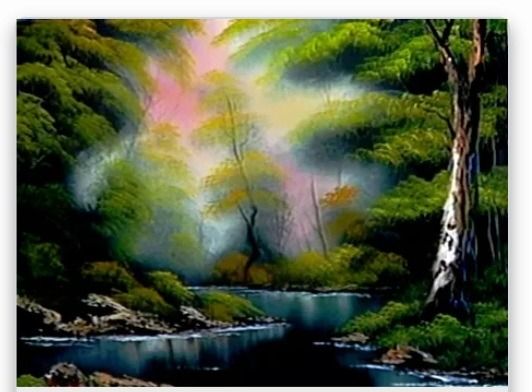 Bob Ross Paint Night - Painting Deep Forest Lake