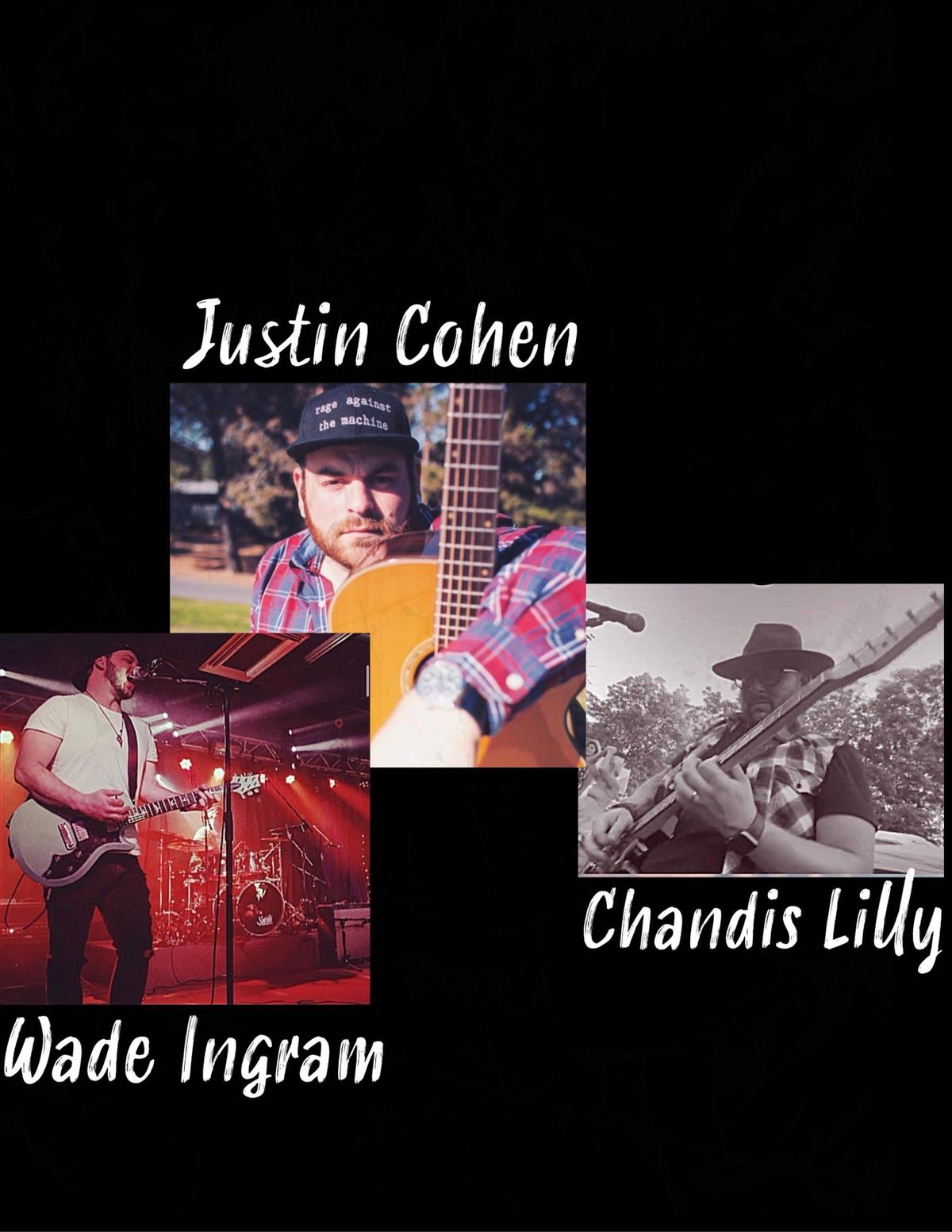 Justin Cohen, Wade Ingram and Chandis Lilly