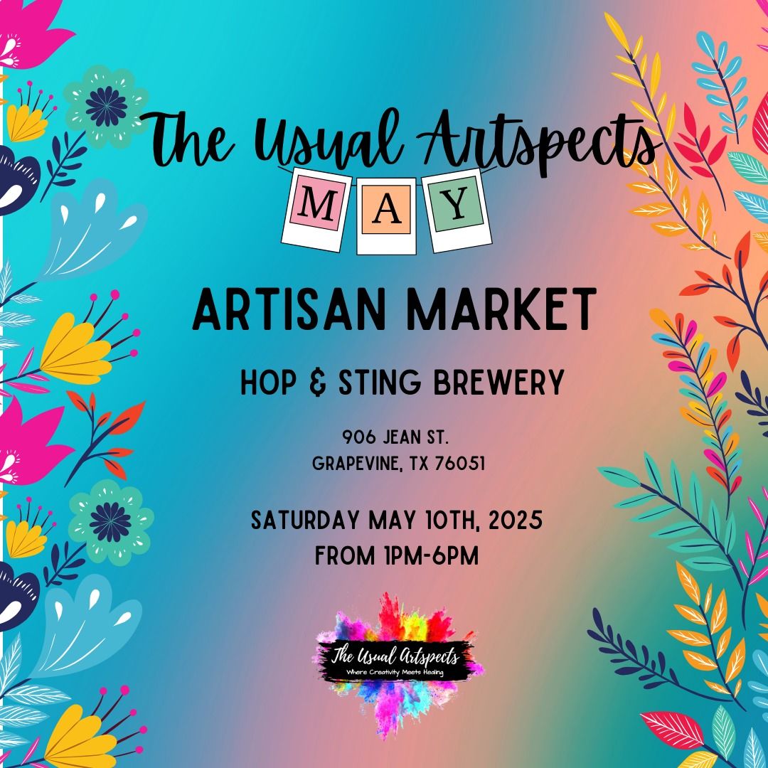 The Usual Artspects May Artisan Market at Hop & Sting