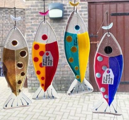 Make two 5" x 2" colourful hanging fused glass fish with Matt Sorrell on Saturday 6th July, 2024 10.