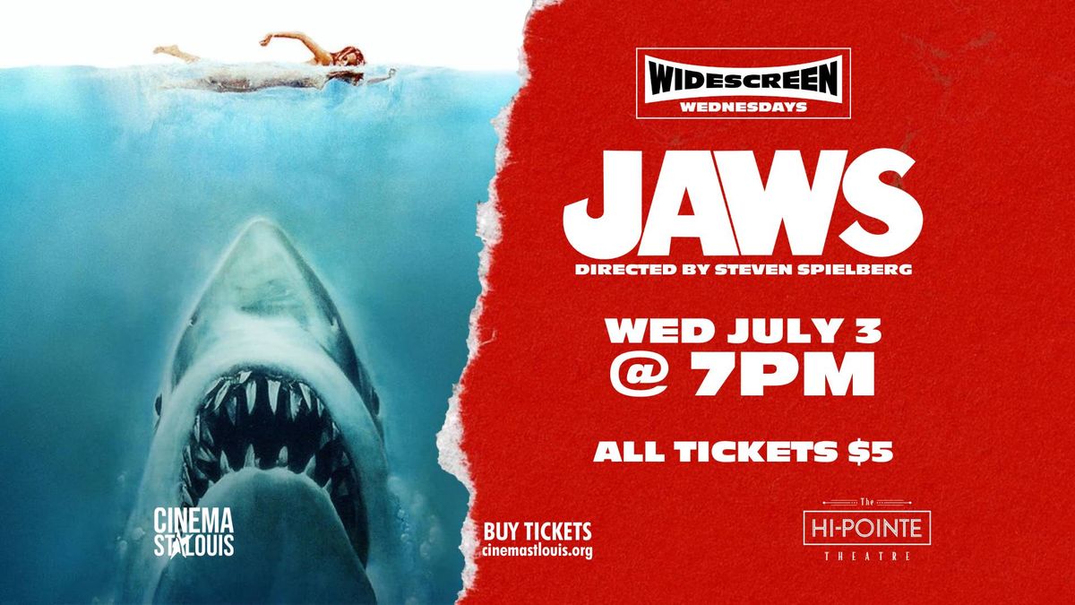 Jaws (Widescreen Wednesdays) (Shark-tacular Weekend)