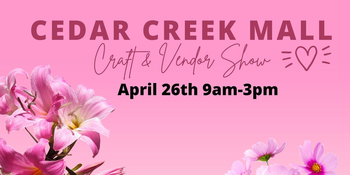 Annual April 26th Craft & Vendor Show