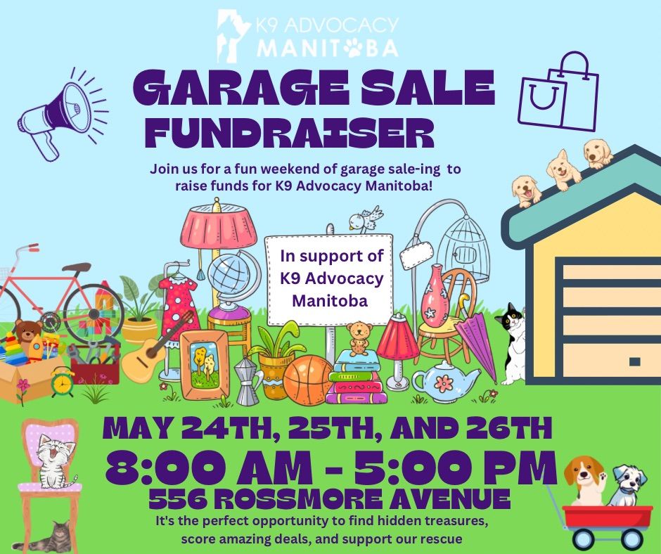 K9 Advocacy Garage Sale Fundraiser 