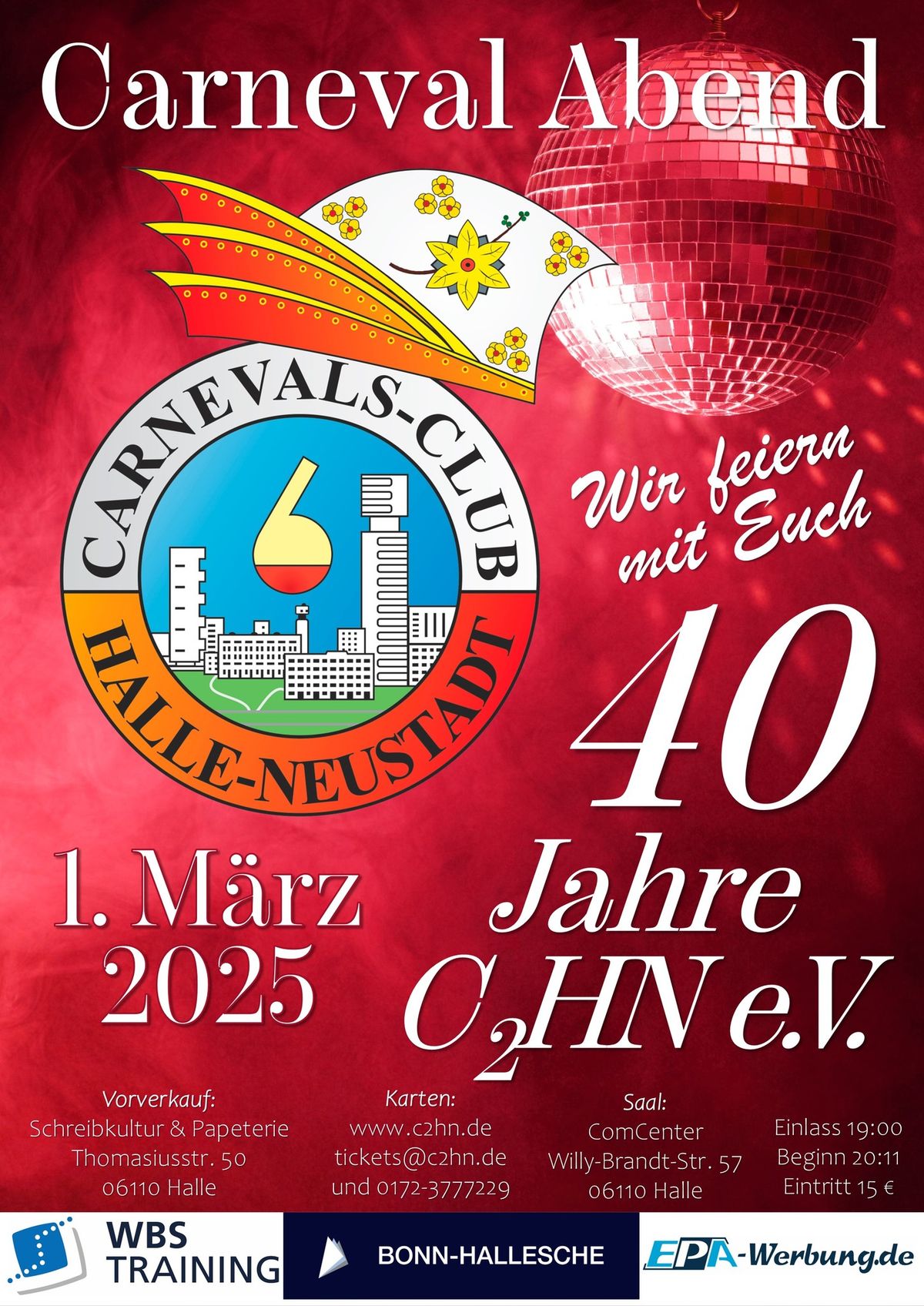 Carneval Abend 01.03.2025 "40 Jahre C2HN e.V."