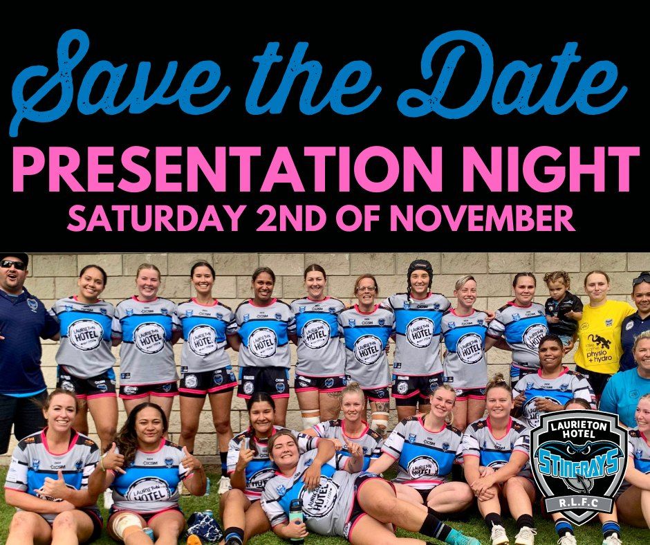 SAVE THE DATE - PRESENTATION NIGHT