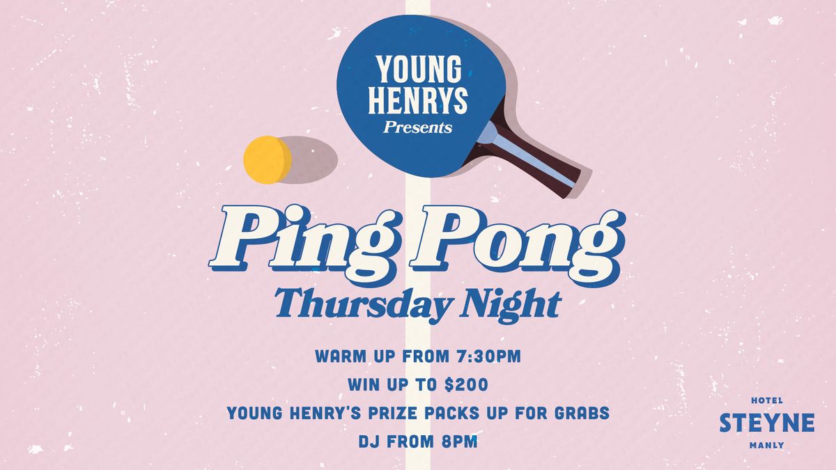 Thursday Night Ping Pong