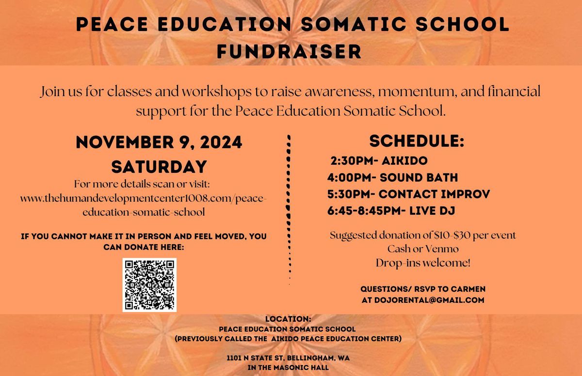 Peace Education Somatic School Fundraiser