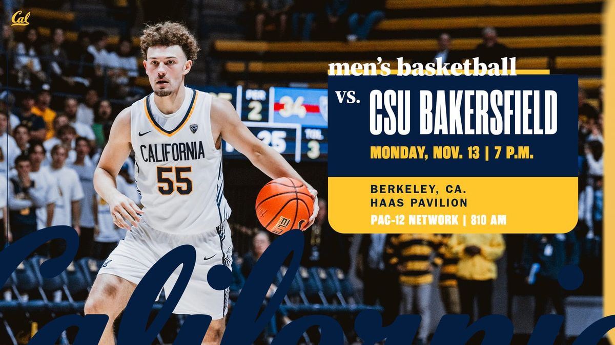 Cal State Bakersfield Roadrunners at California Golden Bears Mens Basketball