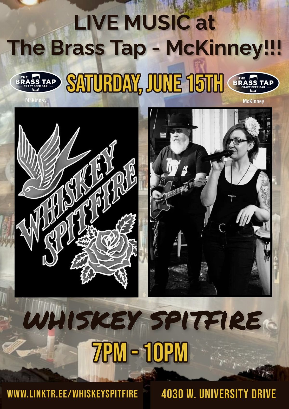 Whiskey Spitfire LIVE at The Brass Tap - McKinney!
