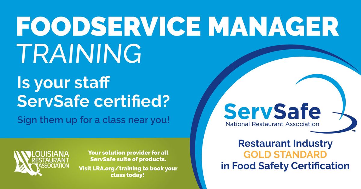 ServSafe Foodservice Manager Course