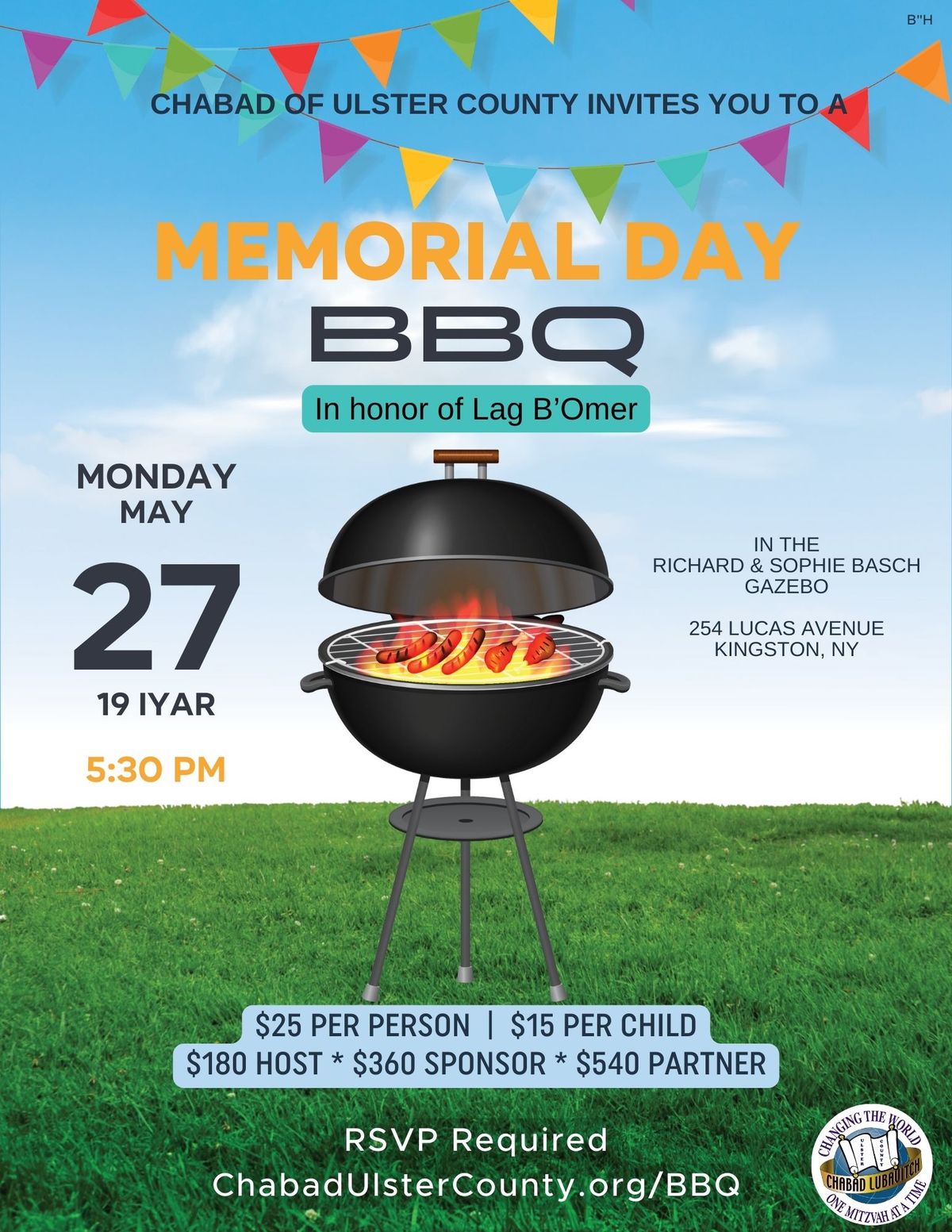 Memorial Day BBQ in honor of Lag B'Omer