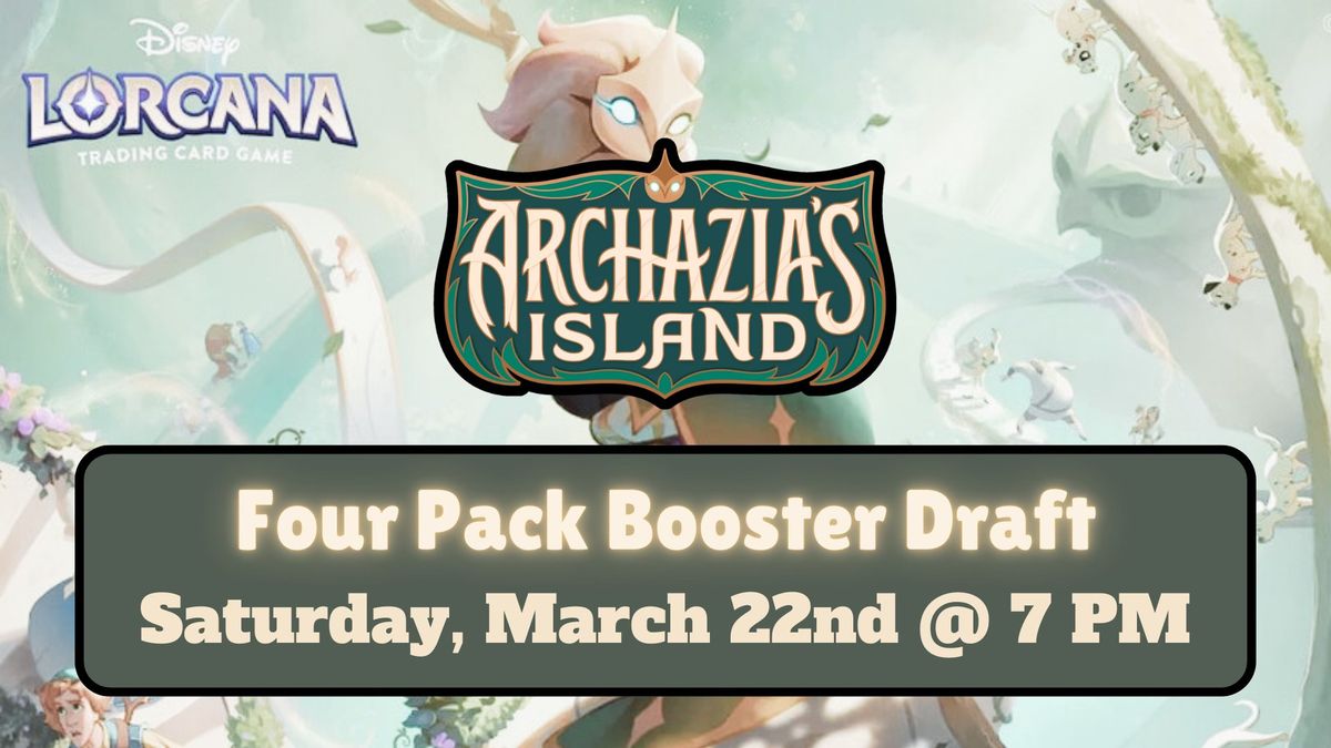 Disney Lorcana Archazia's Island Four Pack Booster Draft