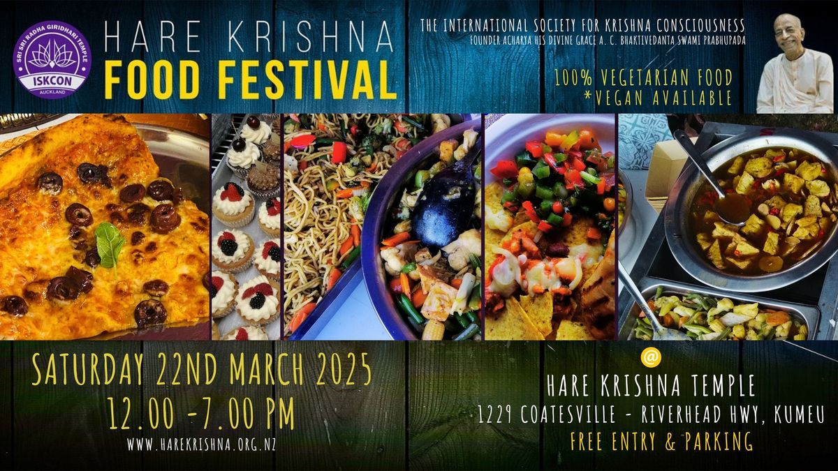 Hare Krishna Food Festival | Sat 22nd March 2025