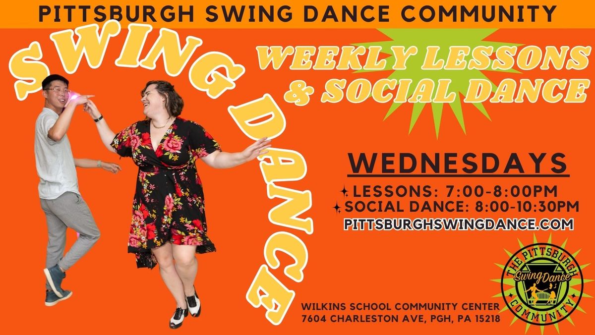 ?MAY 2024?SWING DANCE: LESSONS & SOCIAL DANCE - EVERY WEDNESDAY - LIVE MUSIC 5\/8 & 5\/22 