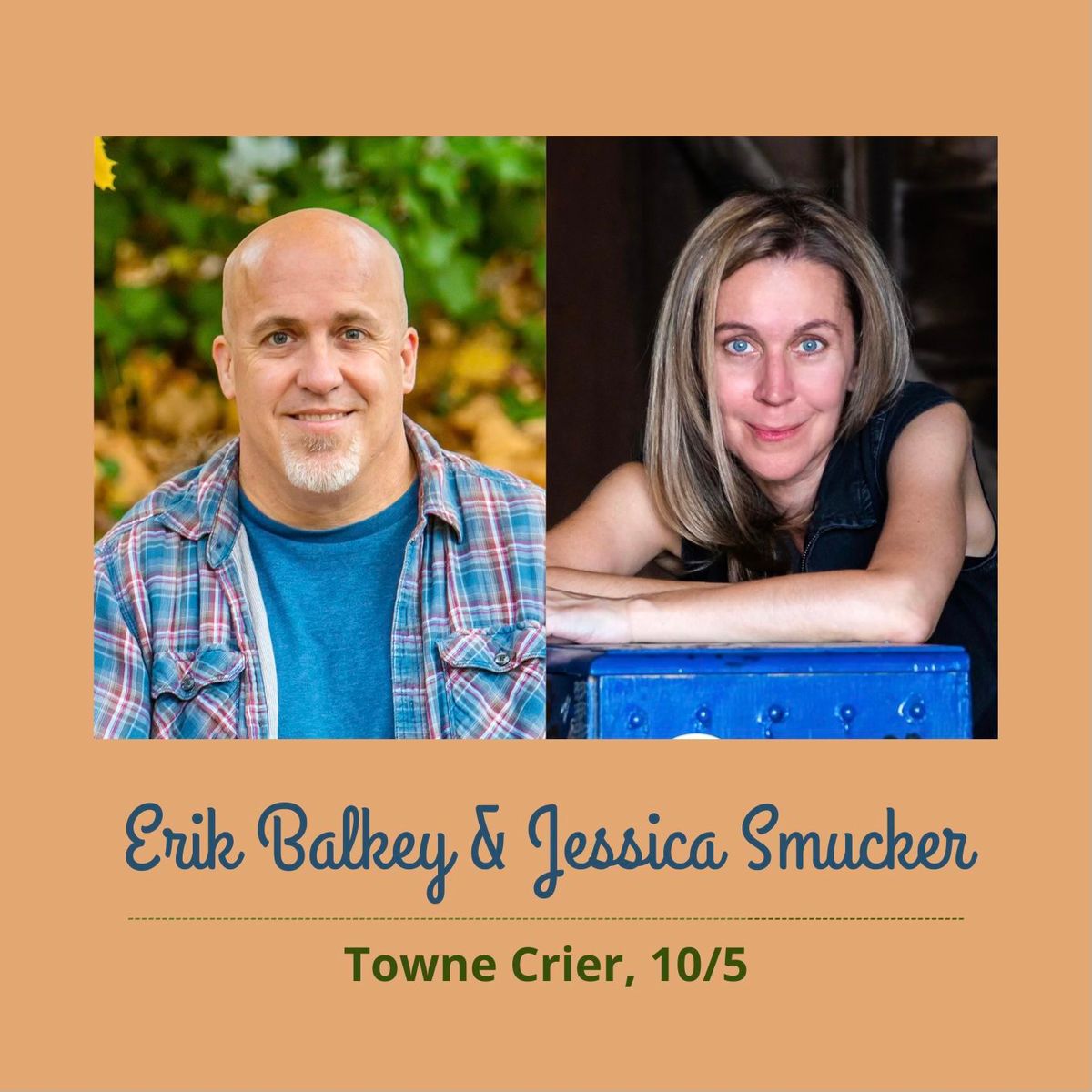 Erik Balkey & Jessica Smucker @ The Towne Crier, salon stage (Beacon, NY)