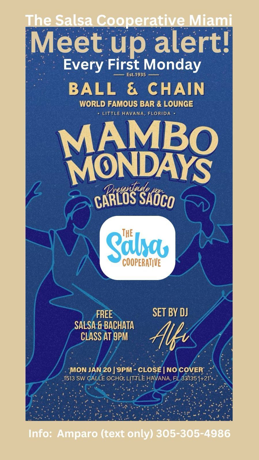 The Salsa Cooperative Mambo Monday Meet Up