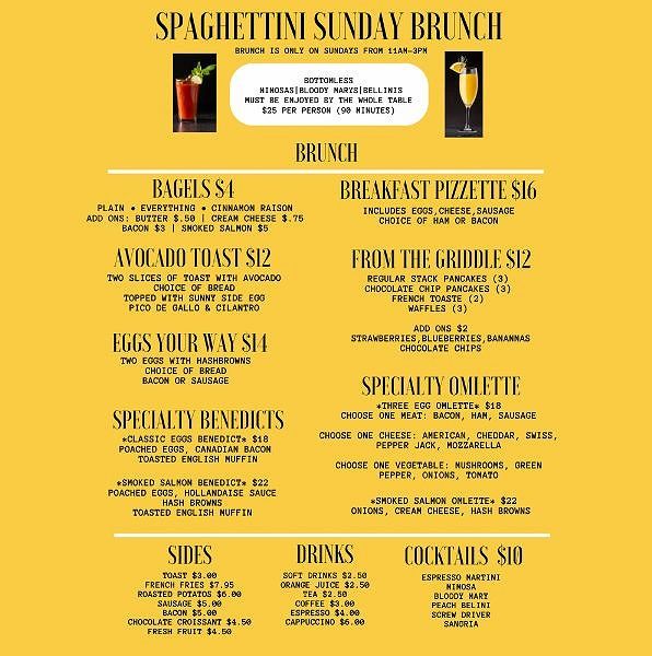 Sunday Brunch at Spaghettini