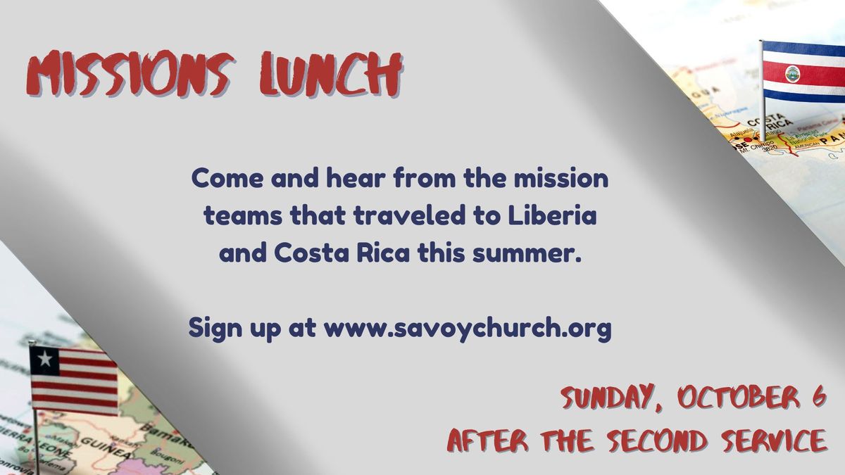 Missions Lunch