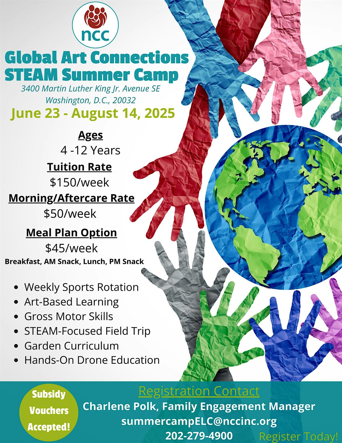 National Children's Center (NCC)\u00ae Global Art Connections STEAM Summer Camp