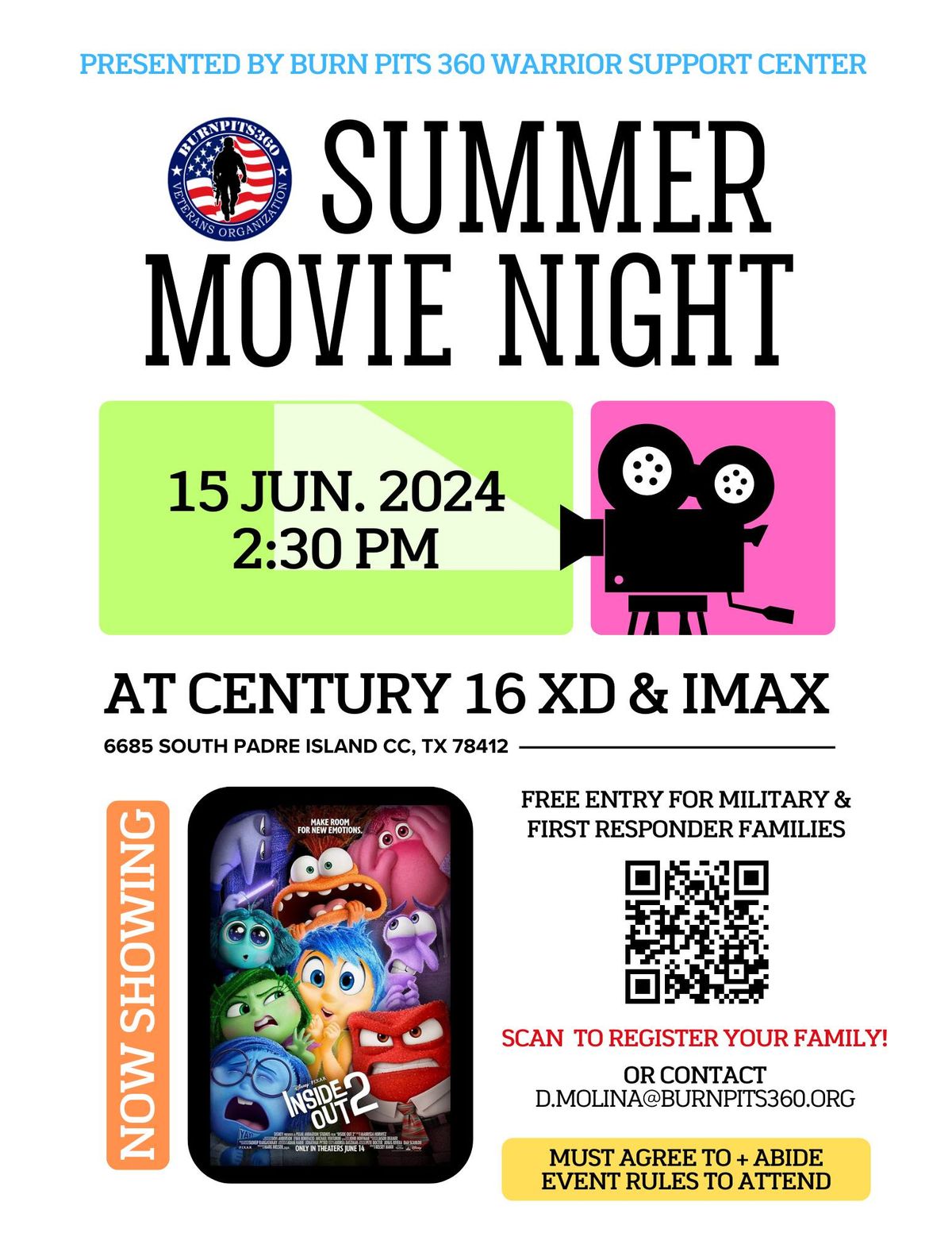 FREE Private Movie Screening for Military + First Responder Families!