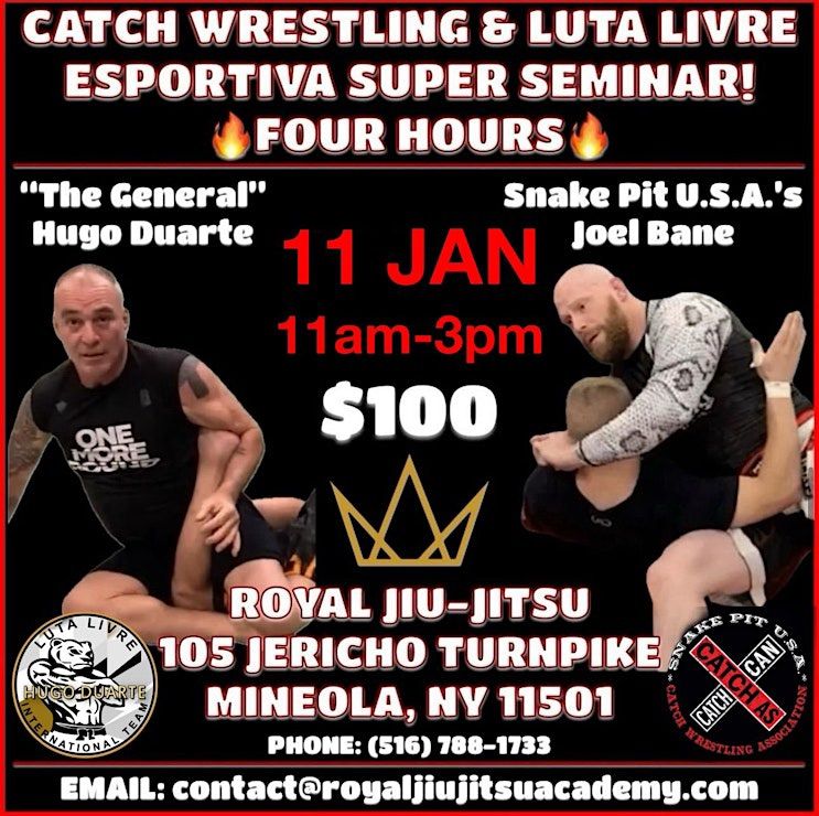 CATCH WRESTLING & LUTA LIVRE SUPER SEMINAR 2025!