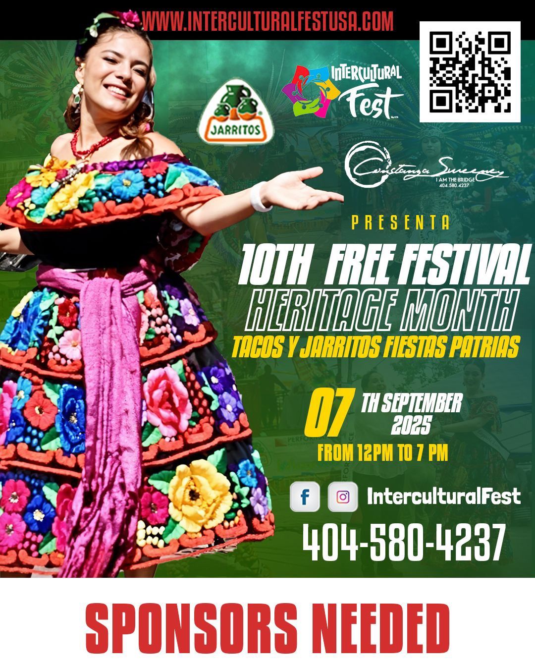 10Th Free Festival Heritage Month \u201c Tacos y Jarritos Fiestas Patrias \u201c